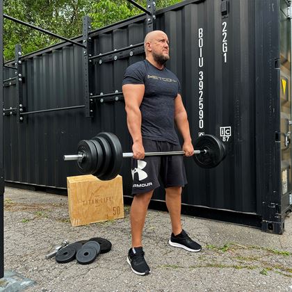 Titan LIFE Skivstångset Med Vikter 60 kg, Skivstångsset plast