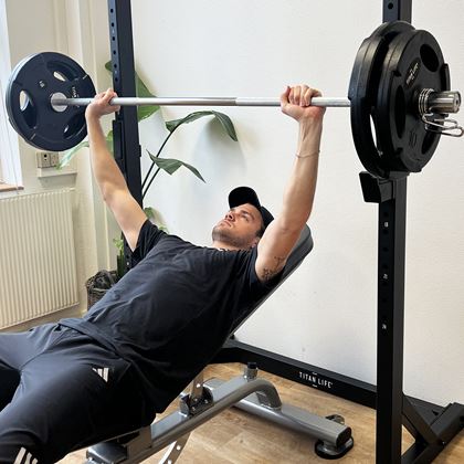 Titan LIFE Squat Stand, Skivstångsställning