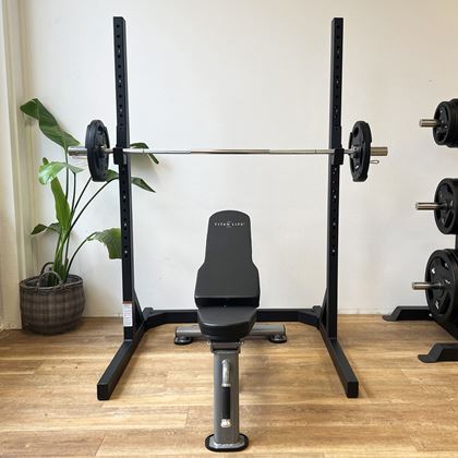 Titan LIFE Squat Stand, Skivstångsställning