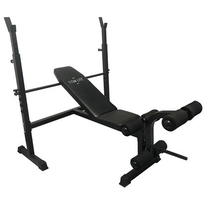 Titan LIFE Essential bench ll, Träningsbänk med skivstångsställning