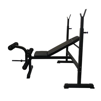 Titan LIFE Essential bench ll, Träningsbänk med skivstångsställning
