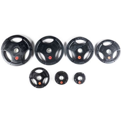 Nordic Fighter Vektskive med håndtak 50 mm, Vektskiver Gummi