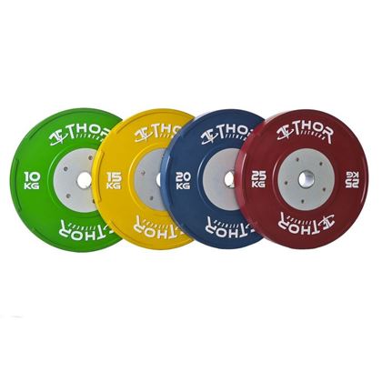 Thor Fitness Tävlingsbumper Färgad, Viktskivor bumper