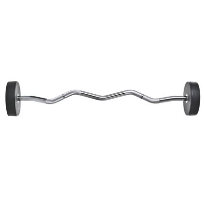 Thor Fitness Svart PU curlbar, Fast vektstang