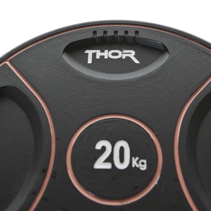 Thor Fitness Svart PU curlbar, Fast vektstang