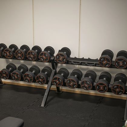 Thor Fitness Svarta Pu, Hantlar Gummi