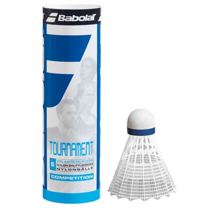 Babolat Tournament Vit (6-Pack), Badmintonbollar