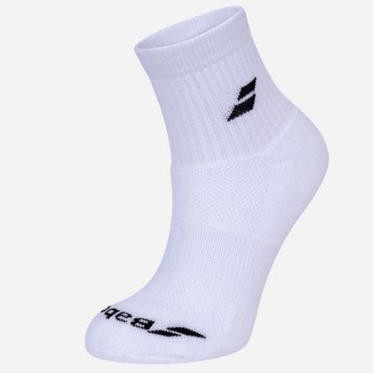 Babolat Quarter 3 Pairs White, Sokker