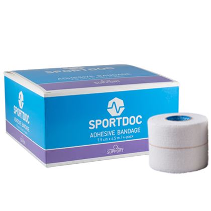 Sportdoc Adhesive Bandage 7,5 cm x 4,5 m, Bandasje