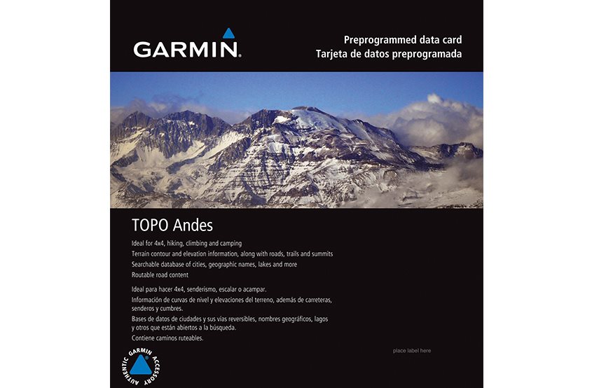 Garmin TOPO Chile Deluxe Garmin microSD™/SD™ card, Kartat & Ohjelmistot