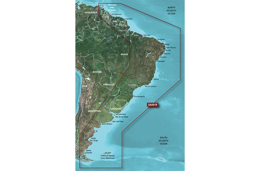 Garmin South America East Coast microSD™/SD™-kortti:HXSA001R, Kartat & Ohjelmistot
