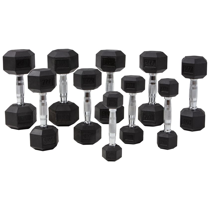 Master Fitness Hexagon manualer 1-10 Kg, Pakke Manualer - Hex