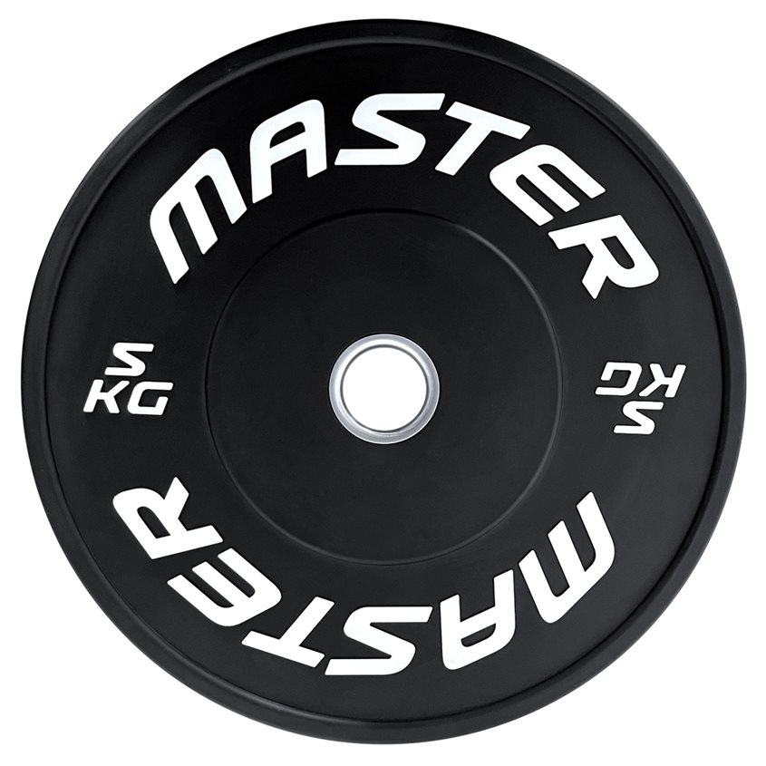 Master Fitness Painolevy Bumperplate Musta, Levypainot Bumper