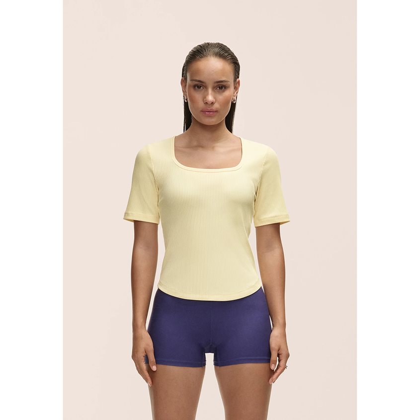 Casall Scoop Rib, Padel- og tennis T-skjorte dame