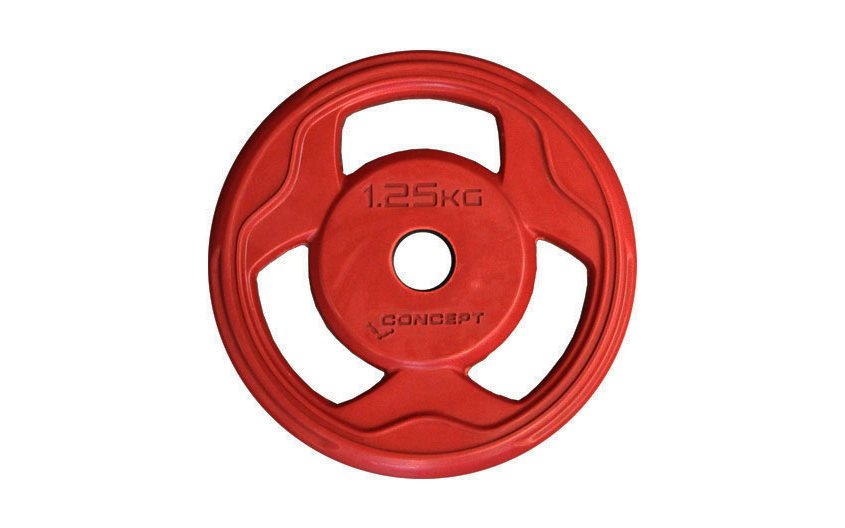 Concept Line New Pumpvikt styck 1,25 kg, Viktskivor gummerade