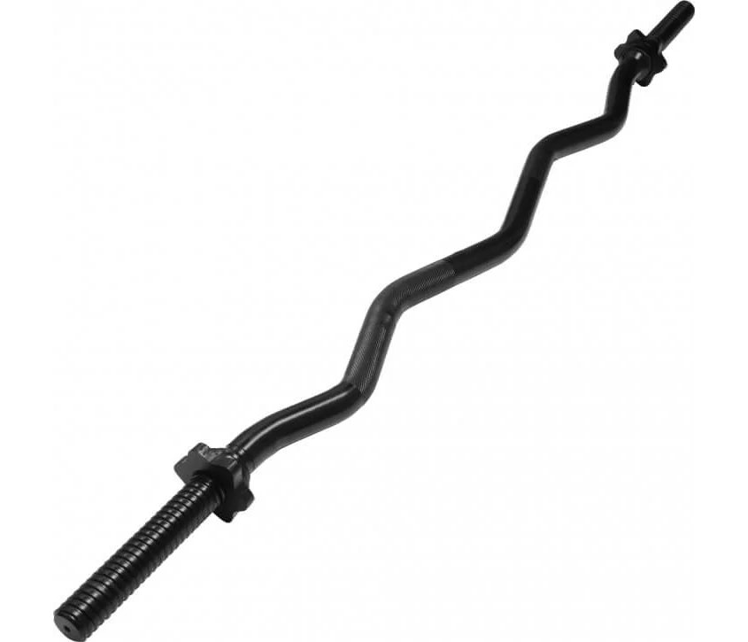 Gorilla Sports Curlstång BLACK 120 cm Stjärnlås - 30 mm