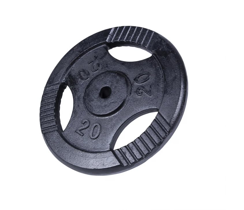 Gorilla Sports Vektskiver Trigrip Sort, Vektskiver Jern