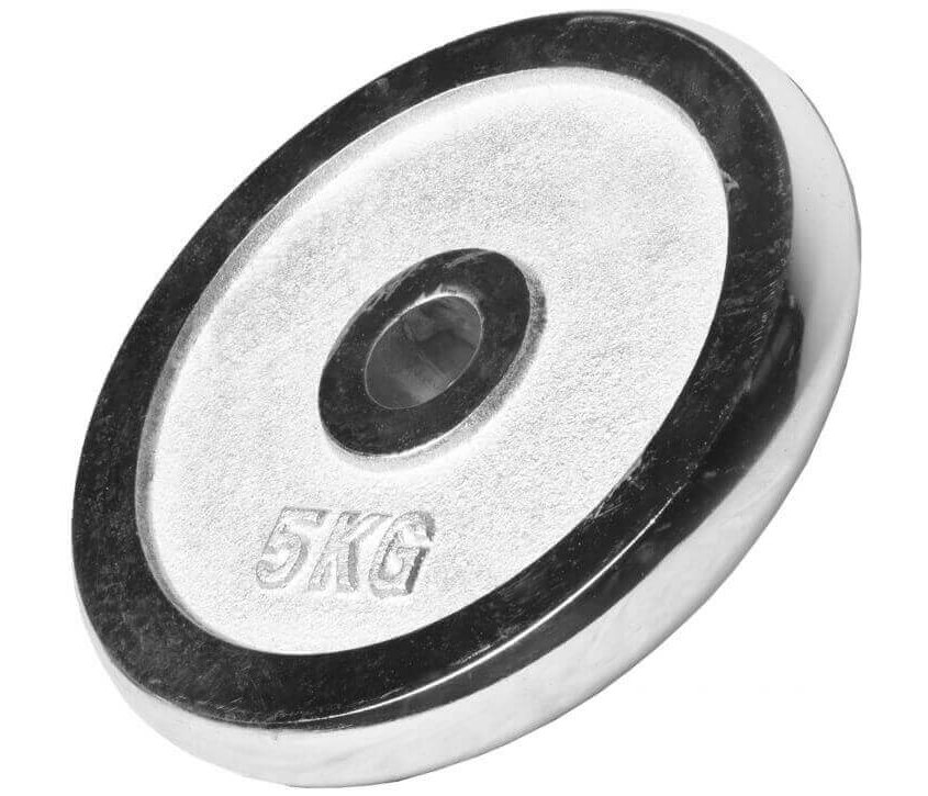 Gorilla Sports CHROME 5 kg, Viktskivor järn