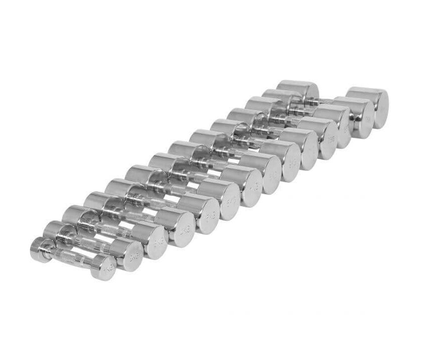 Gorilla Sports Dumbbells Chrome, Manualer Krom