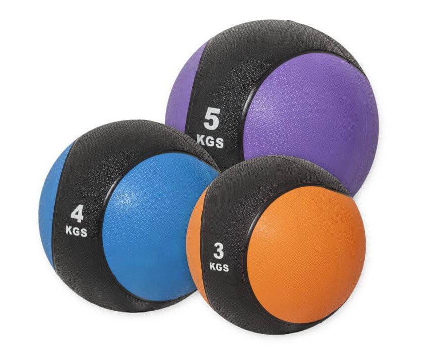 Gorilla Sports Medicinbollar GS Paket - 3kg 4kg 5kg