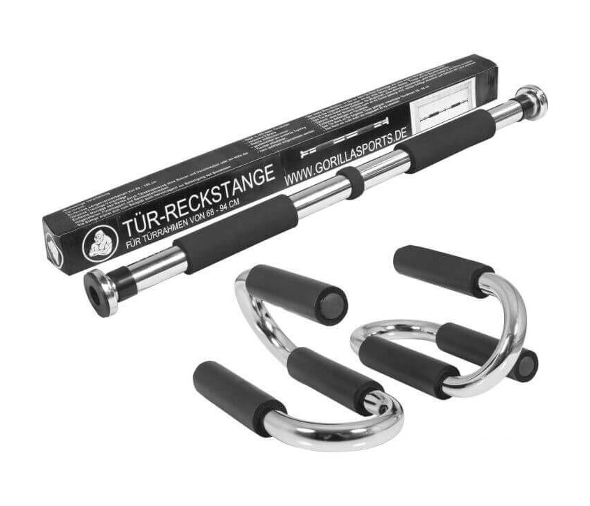 Gorilla Sports Chin Bar Dør & Push Up Håndtak, Chin up bar & Chins rack