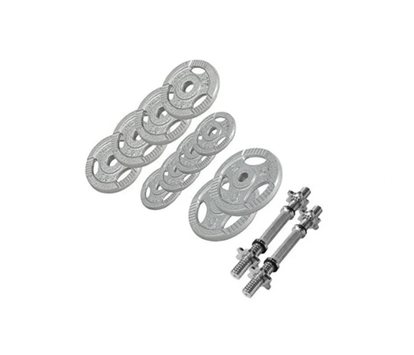 Gorilla Sports Hantler TRIGRIP Støpejern - 2x15kg, Manualsett
