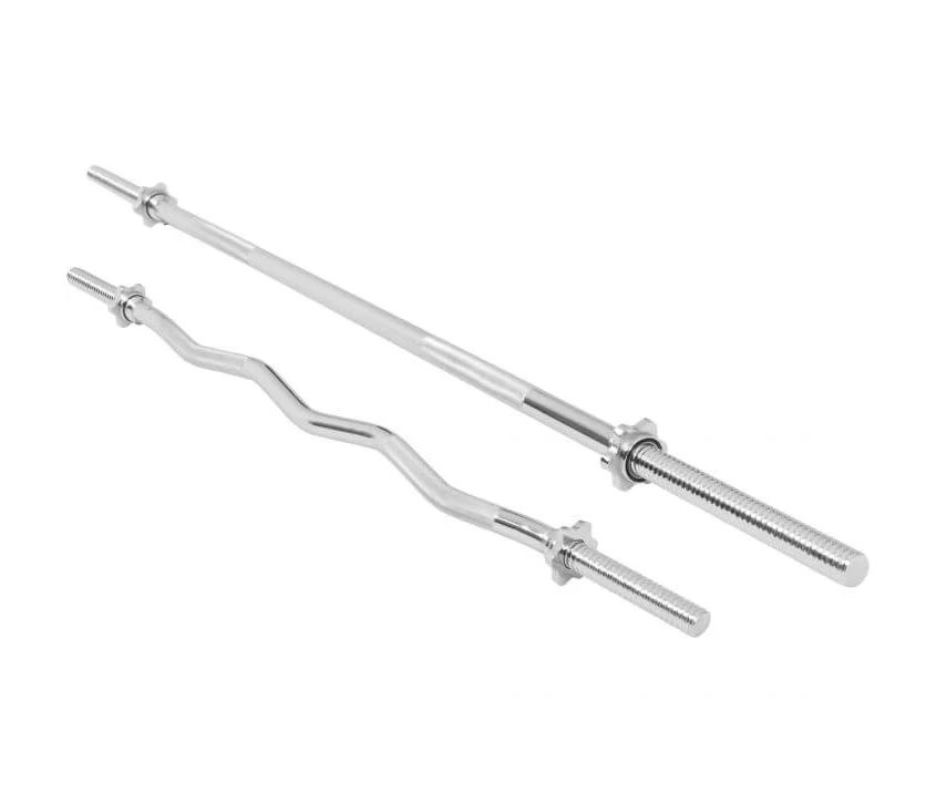 Gorilla Sports Skivstångsset Silver Stjärnlås - 30mm