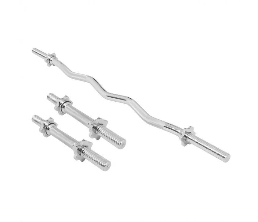 Gorilla Sports Curl Bar Pakke Dumbbell Bars - Star Lock, Curlstang