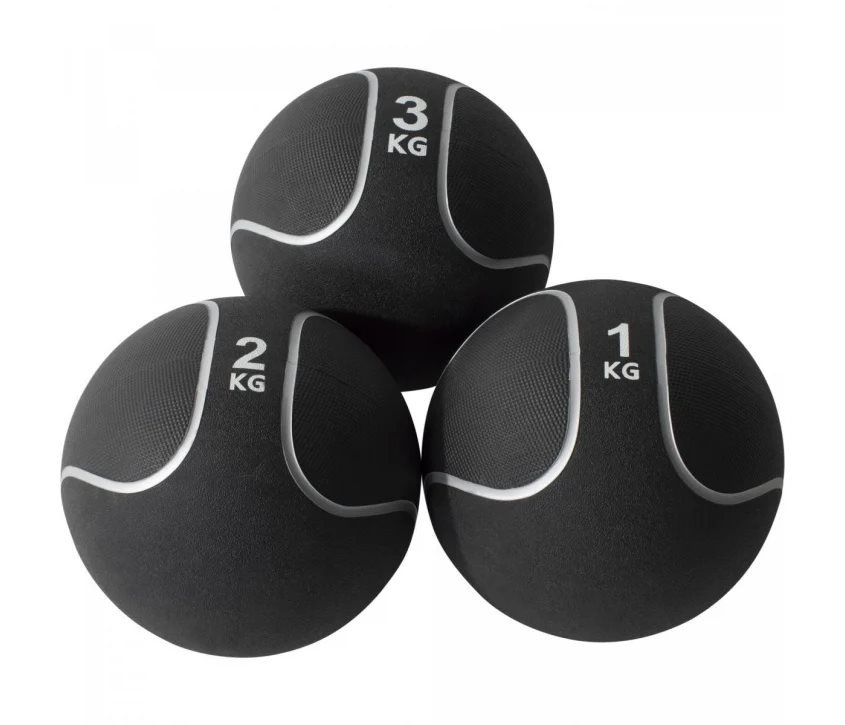 Gorilla Sports Medicinbollspaket Svart/Silver