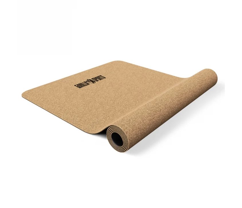 Gorilla Sports Yogamatte Kork - 183x61x0,5cm, Yoga matte