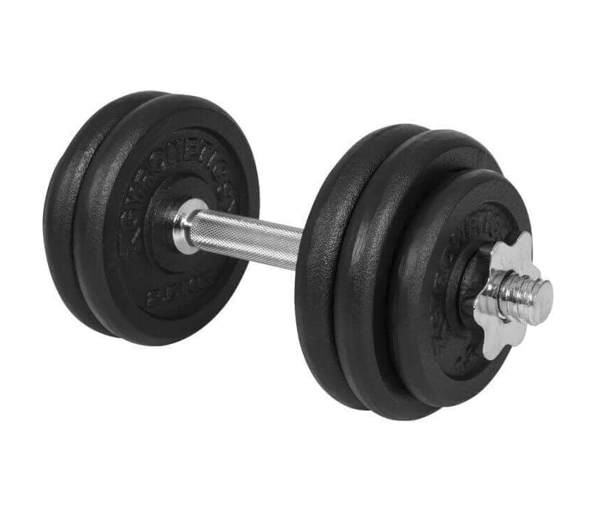 Gorilla Sports Hantel Støpejern 25/26mm - 15kg, Manualsett