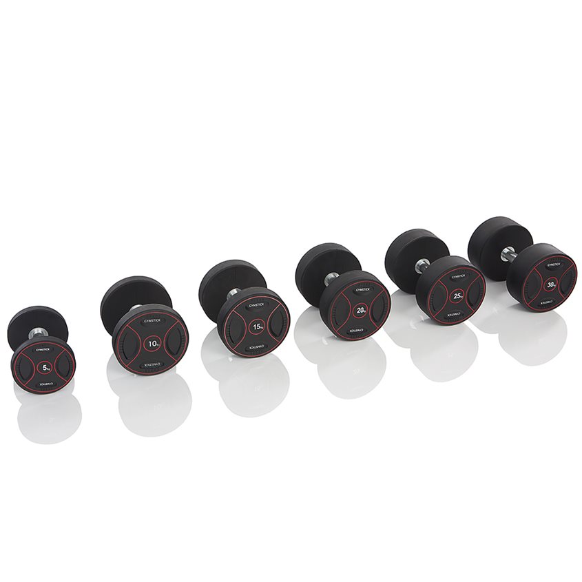 Gymstick Pro PU Dumbbells, Gummimanualer