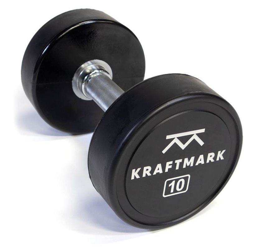 Kraftmark Runda Hantlar PU, Hantlar Gummi