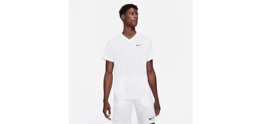 Nike Court Dri-Fit Victory Top White, Padel- og tennis T-skjorte herre