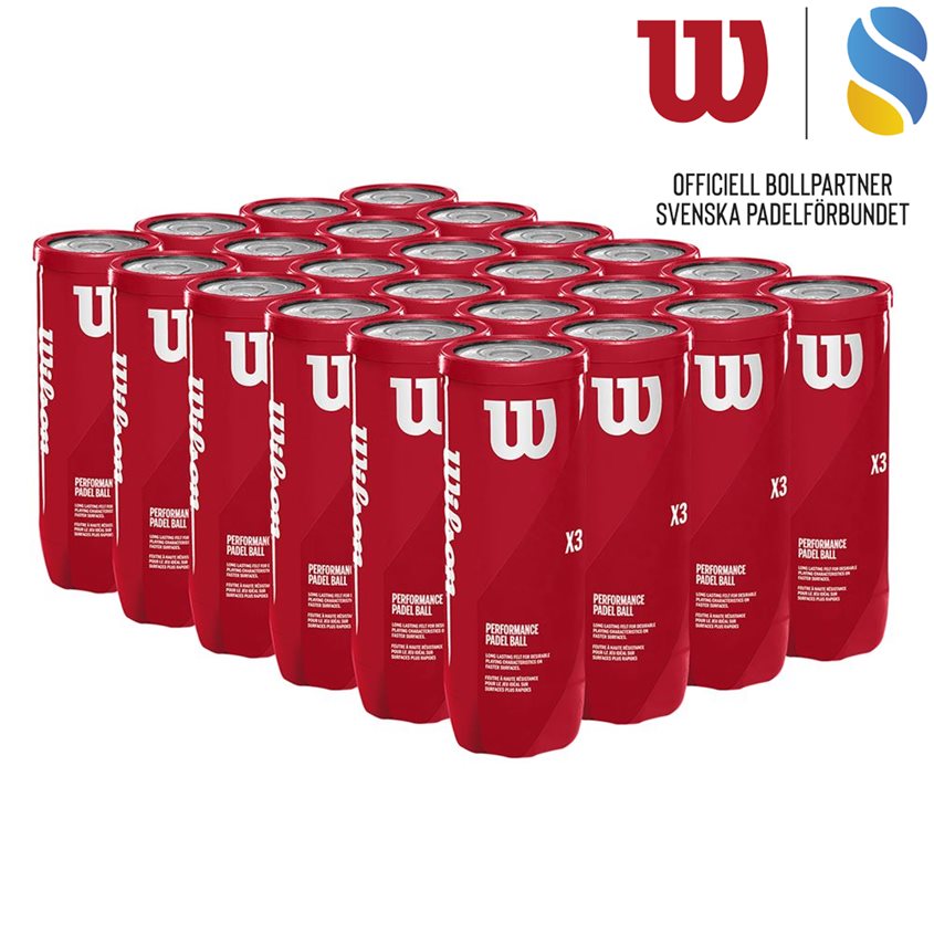 Wilson Performance Padel Ball - Boks (24 rør)
