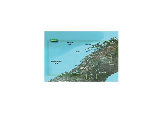 Garmin Trondheim-Tromssa HXEU053R - BlueChart g3 mSD/SD, Kartat & Ohjelmistot