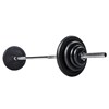 FitNord Barbell 152 cm thread collars, 30 mm levypainoille