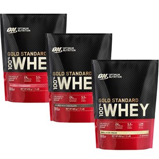 Optimum Nutrition Gold Standard 100% Whey-Paketet