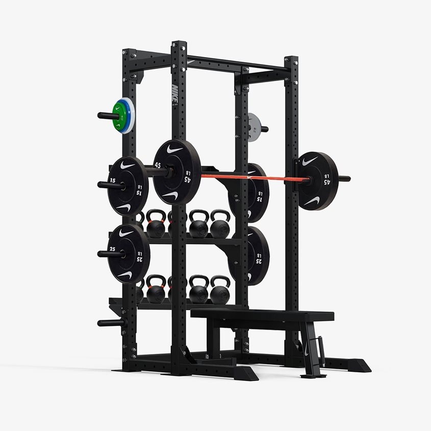 Nike Strength Half Rack Storage Shelf Black - Kraftmark