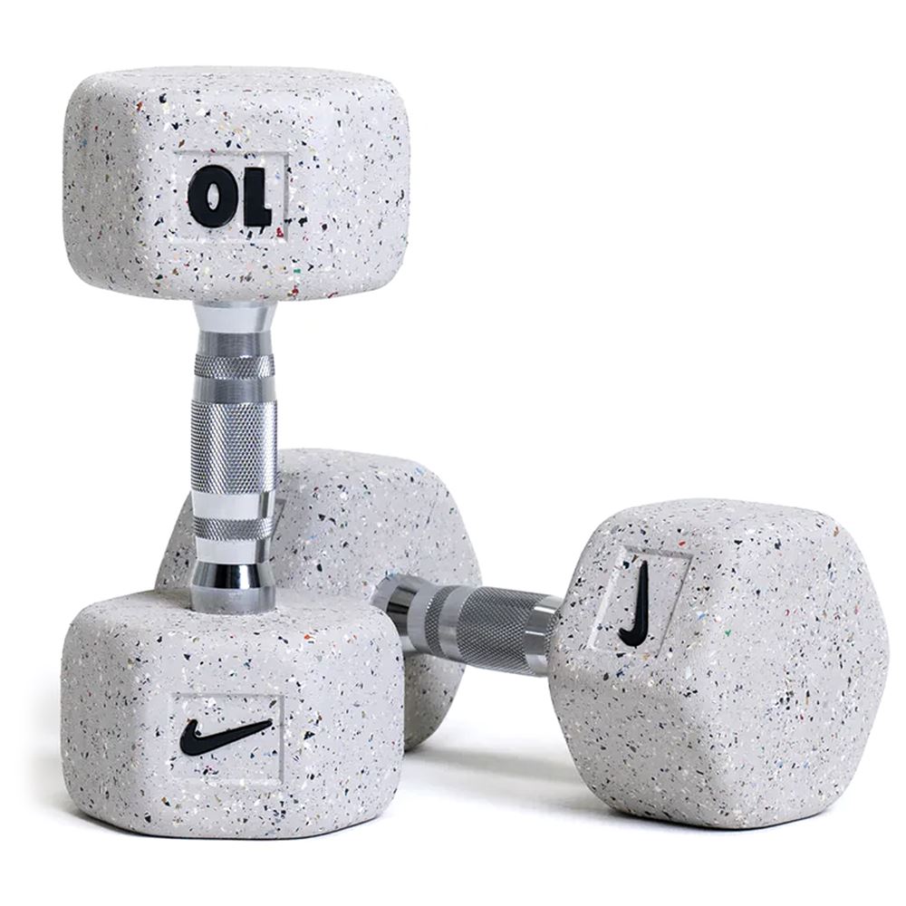 Nike Strength Grind Dumbbell Pair, Manualer Gummi