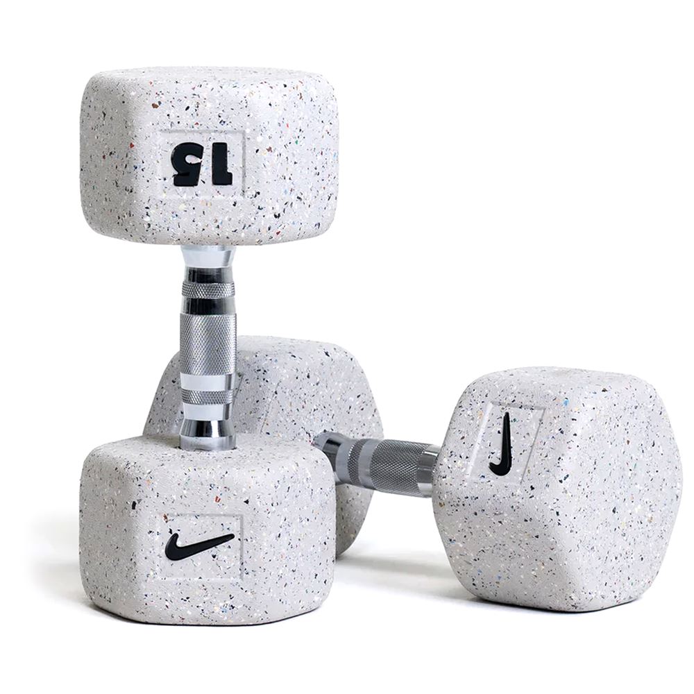 Nike Strength Grind Dumbbell Pair, Manualer Gummi