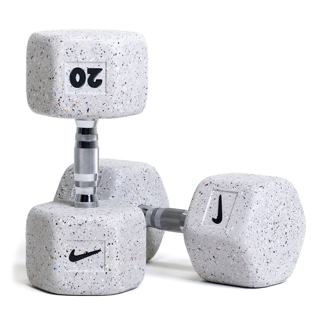 Nike Strength Grind Dumbbell Pair, Manualer Gummi