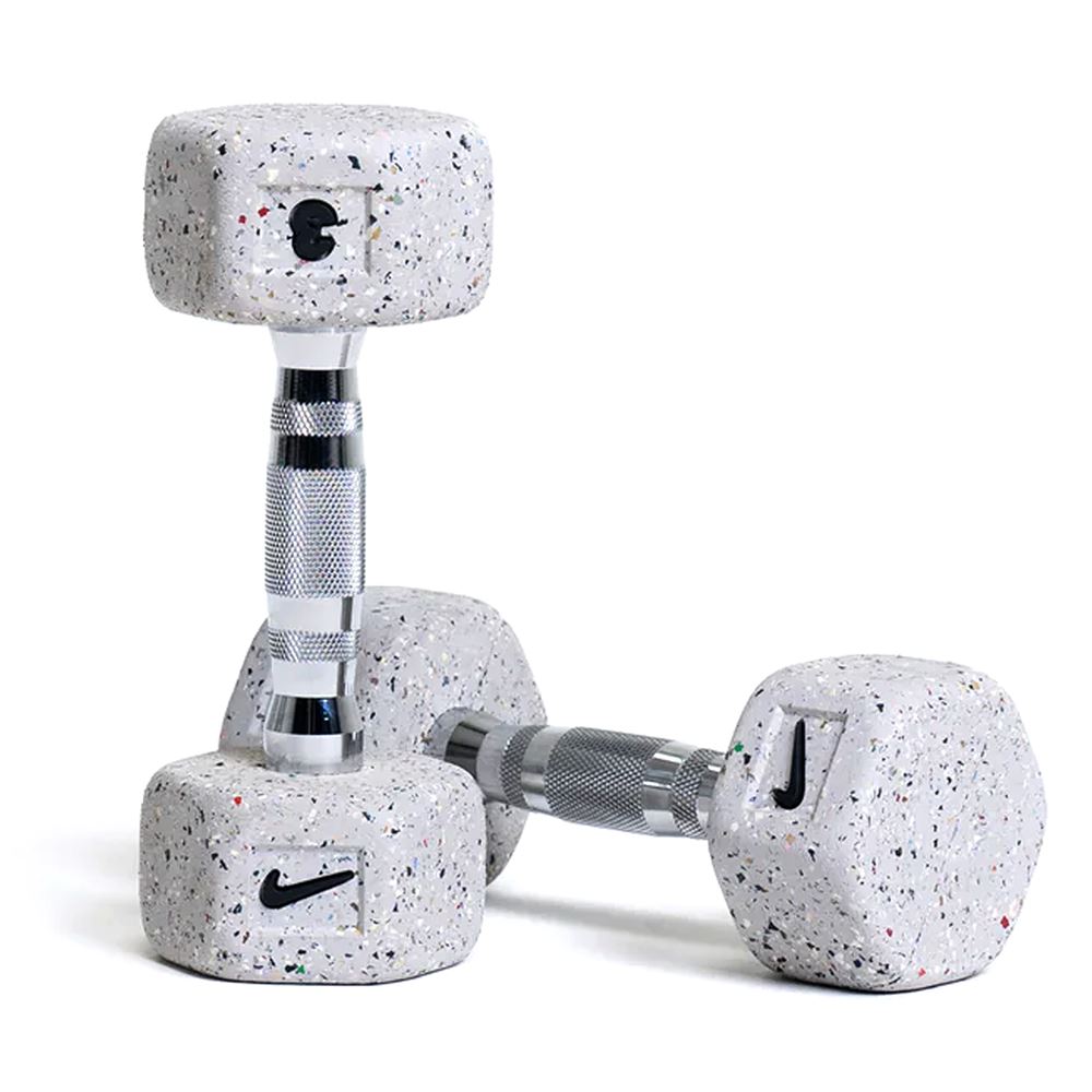 Nike Strength Grind Dumbbell Pair, Manualer Gummi