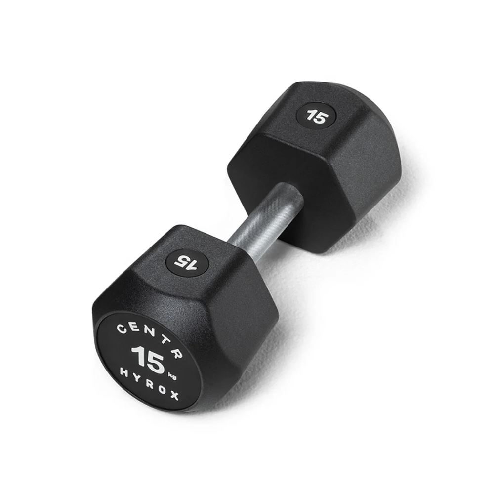 CENTR x HYROX Urethane Dumbbell, Hex hantler