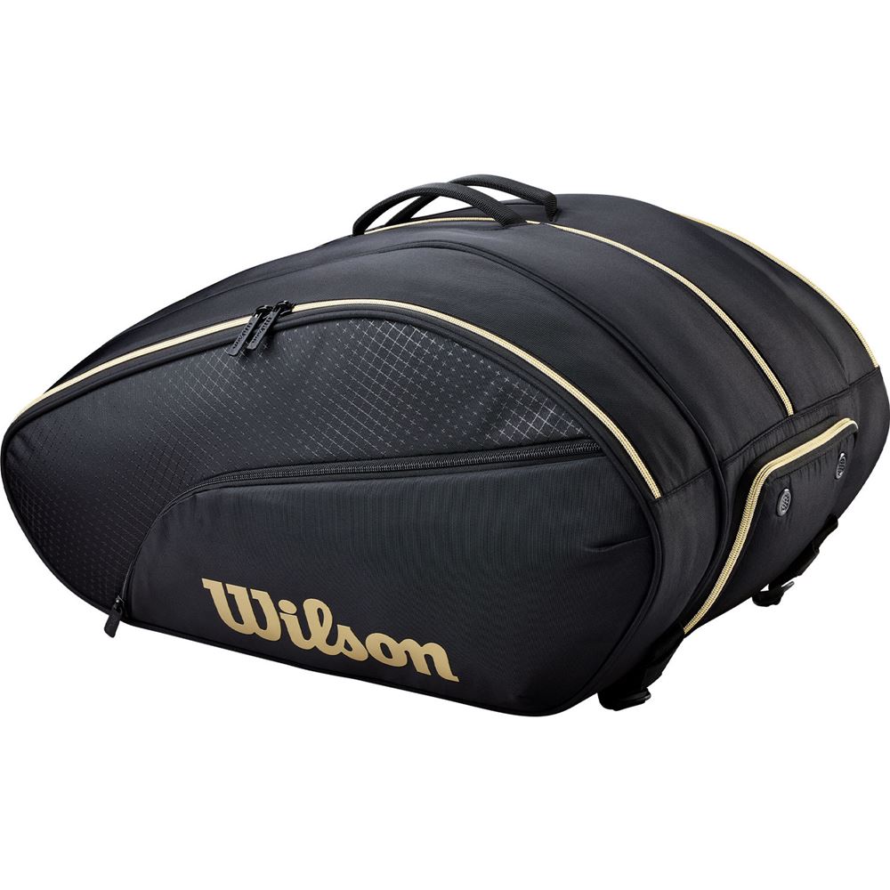Wilson Defy V1 Padel Bag Black/Gold, Padelväska | Padel - Padelväska | Padelspecialisterna