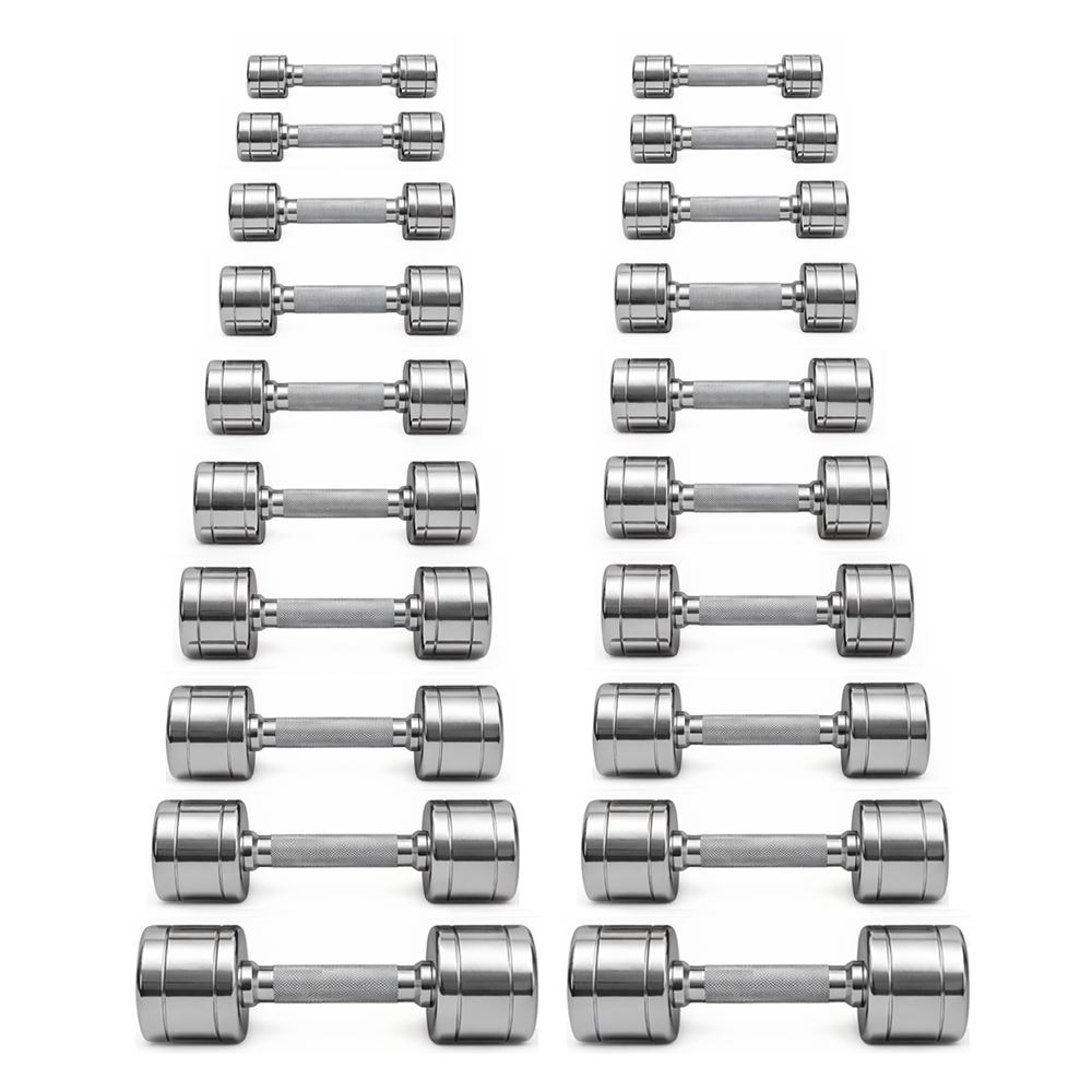 Master Fitness Krommanualsett 1-10 kg, Pakke Manuealer - Krom