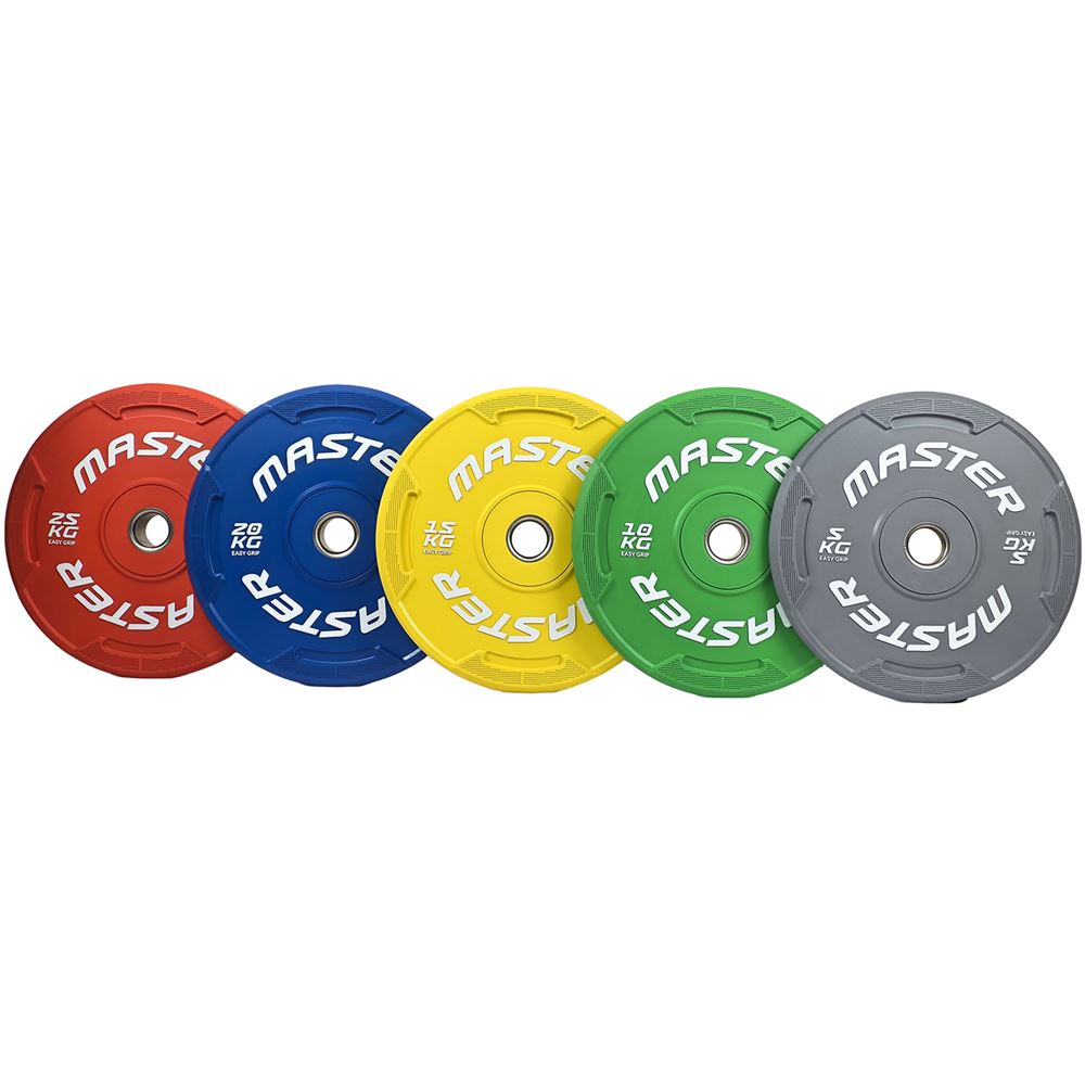 Master Fitness Easy Grip Color, Viktskivor Bumper