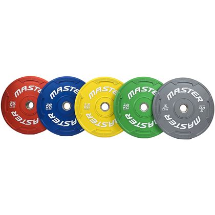 Master Fitness Easy Grip Color, Viktskivor Bumper