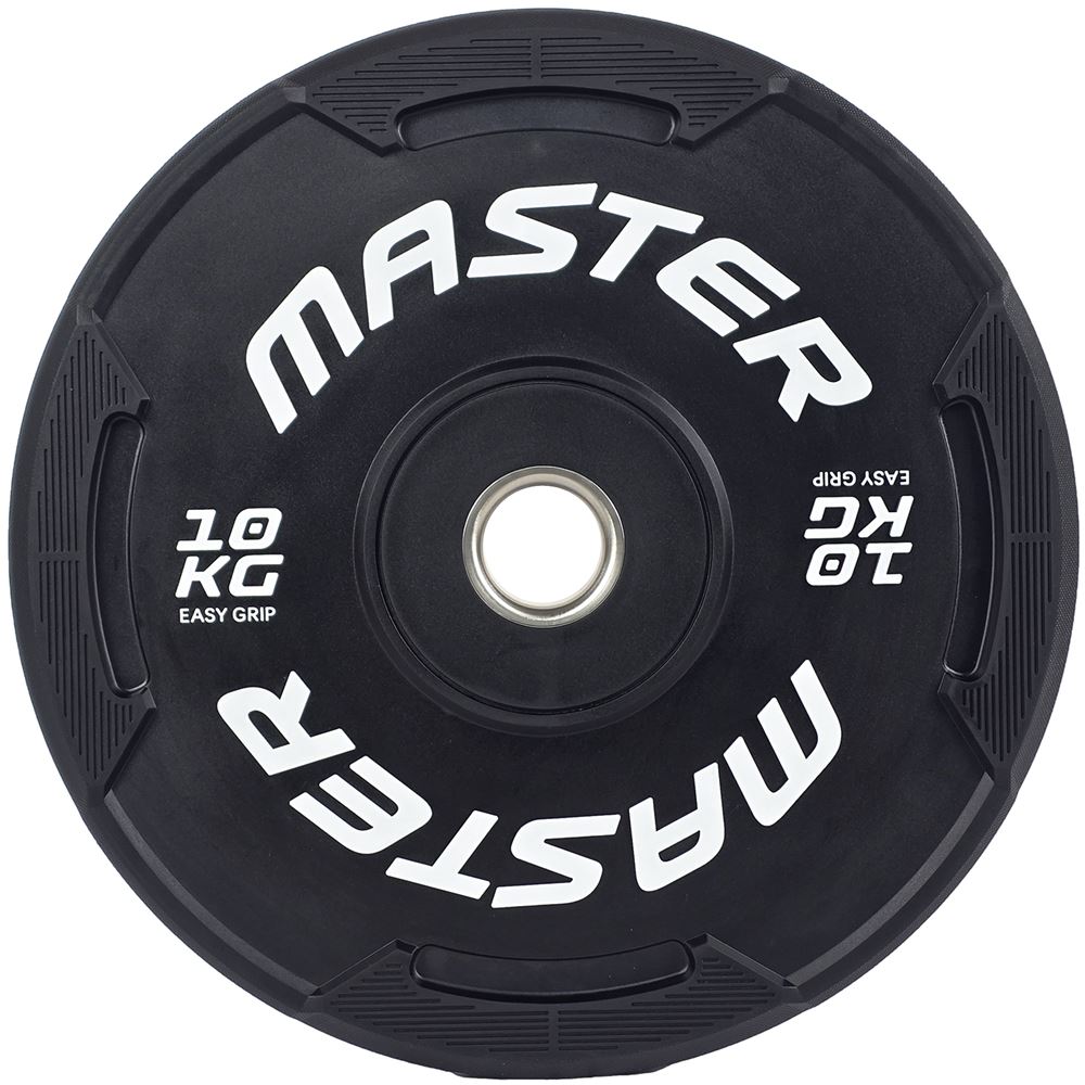Master Fitness Easy Grip Black, Viktskivor bumper | Offcourt - Hemmaträning - Viktskivor - Viktskivor Bumper | Padelspecialisterna