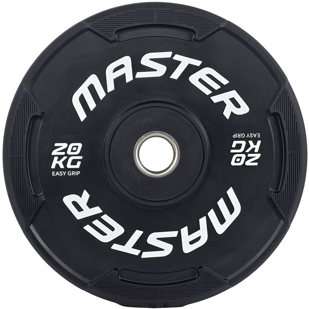 Master Fitness Easy Grip Black, Viktskivor bumper | Offcourt - Hemmaträning - Viktskivor - Viktskivor Bumper | Padelspecialisterna